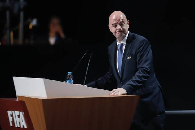 Themen der Woche - SPORT Bilder des Tages - Sport FIFA president, Swiss Gianni Infantino, delivers a speech during the second day of 66th FIFA Congress in Mexico City, Mexico, 13 May 2016. FIFA congress runs from 12 to 13 May 2016. 66th FIFA Congress in Mexico City !ACHTUNG: NUR REDAKTIONELLE NUTZUNG!  MEX50 20160513-635987725301522340