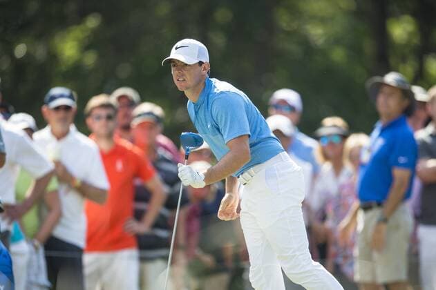 Golf, The Players Championship in Ponte Vedra Beach May 13, 2016: Rory McIlroy watches his tee shot on 15 during the second round of THE PLAYERS Championship in Ponte Vedra Beach, FL. (Photograph by Roy K. Miller Icon Sportswire) GOLF: MAY 13 PGA Golf Herren - THE PLAYERS Championship - Second Round Icon160513031 EDITORIAL USE ONLY