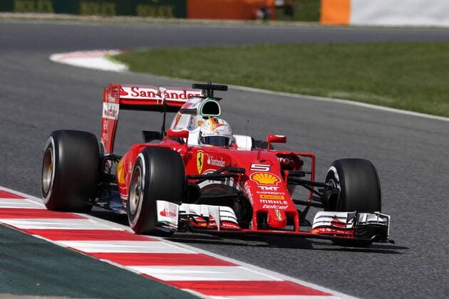 Formel 1, GP von Spanien, 3. Freies Training Spanish Grand Prix, Barcelona 12 - 15 May 2016 14.05.2016 - Free Practice 3, Sebastian Vettel (GER) Scuderia Ferrari SF16-H 