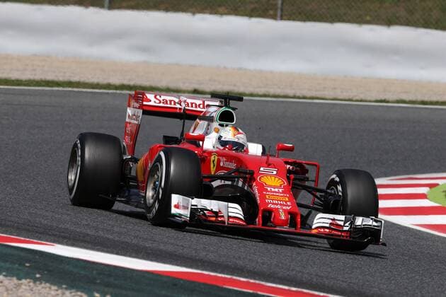 Formel 1, GP von Spanien, 3. Freies Training Spanish Grand Prix, Barcelona 12 - 15 May 2016 14.05.2016 - Free Practice 3, Sebastian Vettel (GER) Scuderia Ferrari SF16-H 