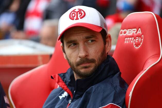 Cheftrainer Sandro Schwarz (Mainz 05 II) Fussball Liga 3 FC Energie Cottbus - FSV Mainz 05 II