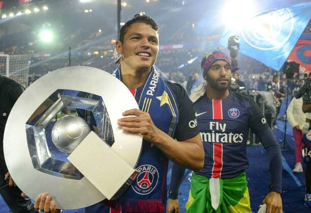 Thiago Silva ( PSG ) FOOTBALL : Paris St. Germain (PSG) - FC Nantes - Ligue 1 - Paris - 14 05 2016 FedericoPestellinix 