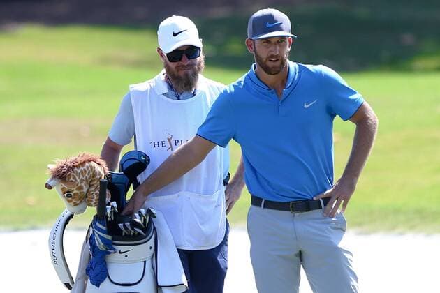 May 14, 2016 - Ponte Vedra Beach, Florida, United States - Kevin Chappell (R) and caddie Joe Greiner wait on the 15th fairway during the third round of The PLAYERS Championship at TPC Sawgrass. Golf 2016 - The PLAYERS Championship - Round 3 - ZUMAw109