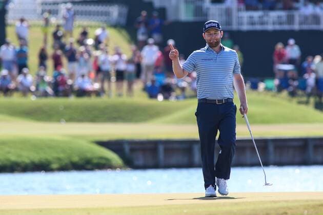 May 14, 2016: Branden Grace reacts to a putt on the 17th hole. Grace is finishing up Round 2 of THE PLAYERS Championship at TPC Sawgrass in Ponte Vedra Beach, Fl. after weather delayed the round on Friday. (Photo by David Rosenblum Icon Sportswire) GOLF: MAY 14 PGA Golf Herren - THE PLAYERS Championship - Third Round Icon1605142825 EDITORIAL USE ONLY