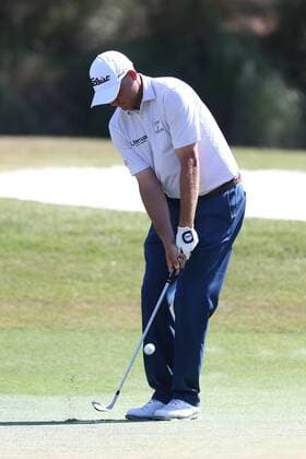 May 14, 2016 - Ponte Vedra Beach, Florida, United States - Bill Haas chips on to the 15th green during the third round of The PLAYERS Championship at TPC Sawgrass. Golf 2016 - The PLAYERS Championship - Round 3 - ZUMAw109