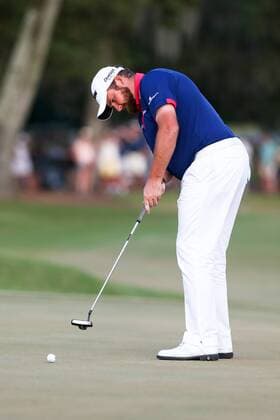 May 14, 2016 - Ponte Vedra Beach, Florida, United States - Shane Lowry putts the 18th green during the third round of The PLAYERS Championship at TPC Sawgrass. Golf 2016 - The PLAYERS Championship - Round 3 - ZUMAw109