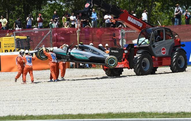 Crashcar, Nico Rosberg; Mercedes Grand Prix, formula 1 GP, Spanien in Barcelona 15.05.2016 Photo:mspb Jerry Andre Crashcar, Nico Rosberg; formula 1 GP, Spanien