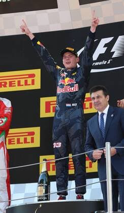 Formel 1, GP von Spanien, Sieger Max Verstappen Max Verstappen, Red Bull Racing, formula 1 GP, Spanien in Barcelona 15.05.2016 Photo:mspb Jerry Andre Max Verstappen, formula 1 GP, Spanien
