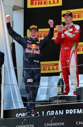 Formel 1, GP von Spanien, Sieger Max Verstappen Max Verstappen, Red Bull Racing, Kimi Raiikkoenen, Scuderia Ferrari, formula 1 GP, Spanien in Barcelona 15.05.2016 Photo:mspb Jerry Andre Max Verstappen, Kimi Raikkoenen, formula 1 GP, Spanien