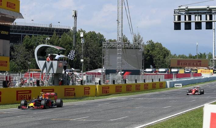 Formel 1, GP von Spanien, Sieger Max Verstappen Max Verstappen, Red Bull Racing, Kimi Raiikkoenen, Scuderia Ferrari, formula 1 GP, Spanien in Barcelona 15.05.2016 Photo:mspb Jerry Andre Max Verstappen, Kimi Raiikkoenen, formula 1 GP, Spanien