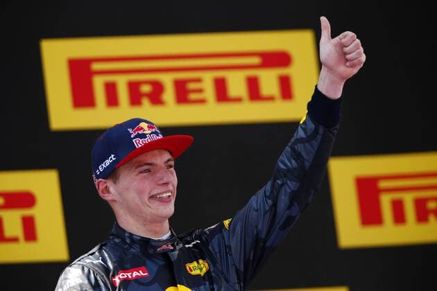 Formel 1, GP von Spanien, Sieger Max Verstappen Motorsports: FIA Formula One World Championship WM Weltmeisterschaft 2016, Race in Barcelona, 33 Max Verstappen (NDL, Red Bull Racing), xHOCHxZWEIx