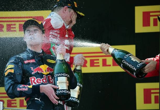 BARCELONA: may 15- SPAIN: Max Verstappen, Kimi Raikkonen and Sebastian Vettel on the podium of the GP Spain of Formula 1, held at the Barcelona-Catalunya Circuit, on may 15, 2016. Photo: Joan Valls Urbanandsport Cordon Press  xJoanxValls Urbanandsportx xGP-SPAIN-FORMULA-1x