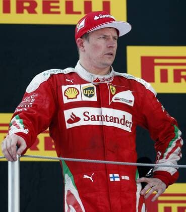 Finnish Formula One driver Kimi Raikkonen, Ferrari, celebrates his victory at the Spanish Formula One Grand Prix at the Barcelona-Catalunya circuit in Barcelona, northeastern Spain, on 15 May 2016. Verstappen has become the youngest driver ever to win a Formula One GP race at the age of 18 years, 7 months and 15 days. SPANISH GRAND PRIX !ACHTUNG: NUR REDAKTIONELLE NUTZUNG!  20160515-635989306268531616
