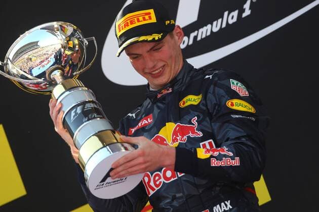 Formel 1, GP von Spanien, Sieger Max Verstappen Spanish Grand Prix, Barcelona 12 - 15 May 2016 15.05.2016- Race 2, Max Verstappen (NED) Red Bull Racing RB12 race winner 
