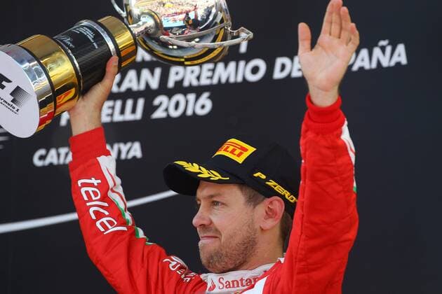 Spanish Grand Prix, Barcelona 12 - 15 May 2016 15.05.2016- Race 2, 3rd position Sebastian Vettel (GER) Scuderia Ferrari SF16-H 