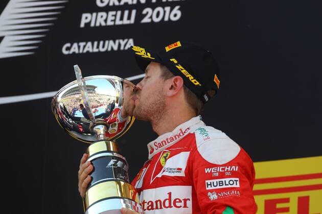 Spanish Grand Prix, Barcelona 12 - 15 May 2016 15.05.2016- Race 2, 3rd position Sebastian Vettel (GER) Scuderia Ferrari SF16-H 