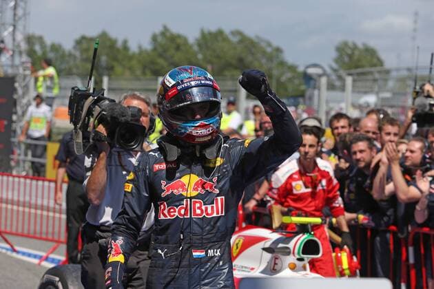 Formel 1, GP von Spanien, Sieger Max Verstappen Spanish Grand Prix, Barcelona 12 - 15 May 2016 15.05.2016- Race 2, Max Verstappen (NED) Red Bull Racing RB12 race winner 