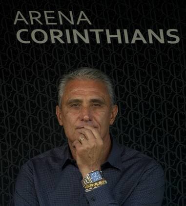 Corinthians x Gr?mio SAO PAULO, Brazil - 15 05 2016: CORINTHIANS X GR?MIO - Tite during the match between Corinthians and Gr?mio, valid for Brasileir?o 2016 Chevrolet held at the Arena Corinthians. (Photo: Marco Galv?o FotoArena)  MarcoxGalv?o