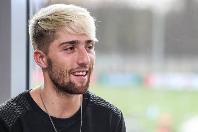 Kevin Kampl im Interview Leverkusen Copyright: Horn xEibner-Pressefoto EP_bhorn