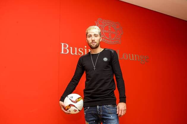 Kevin Kampl im Interview Leverkusen Copyright: Horn xEibner-Pressefoto EP_bhorn