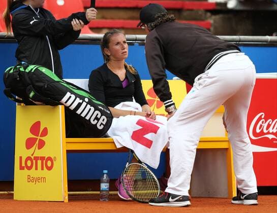 16.05.2016 - Tennis - Nürnberger Versicherungscup 2016 - WTA Tennis Damen Turnier Tournament - Damen Frauen - MaWi - Annika Beck (Deutschland, links)