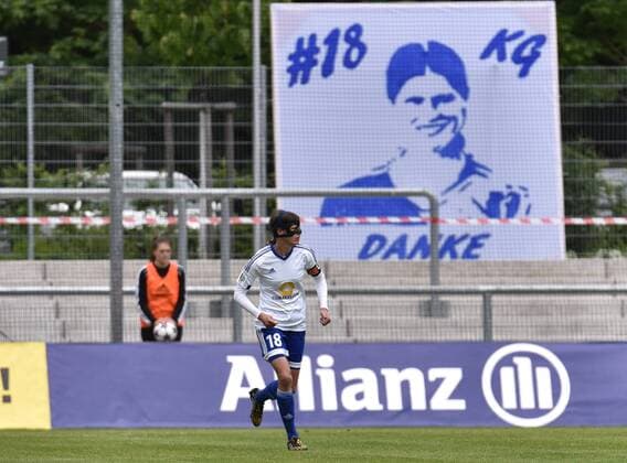 16.05.2016, xblx, Fussball 1.Bundesliga Damen, 1.FFC Frankfurt - Bayer 04 Leverkusen, emspor, v.l. Kerstin Garefrekes (1.FFC Frankfurt) Frankfurt am Main