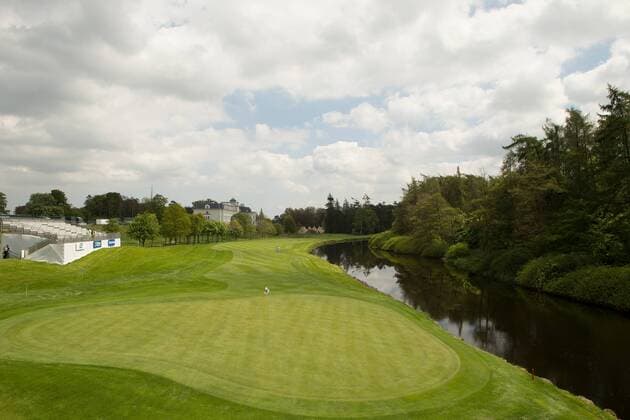 16.05.2016, Straffan,Co. Kildare, Ireland. The 17th green looking out onto the fairway during Monday s practice round for the Dubai Duty Free Irish Open Golf Championship at the K Club, Co. Kildare xPeterxFitzpatrickx  ActionPlus11737955