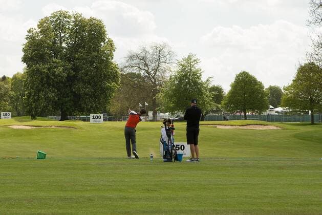 16.05.2016, Straffan,Co. Kildare, Ireland. The early arriving pros on the driving range, during the practice round of the Dubai Duty Free Irish Open Golf Championship at the K Club, Co. Kildare xPeterxFitzpatrickx  ActionPlus11737959