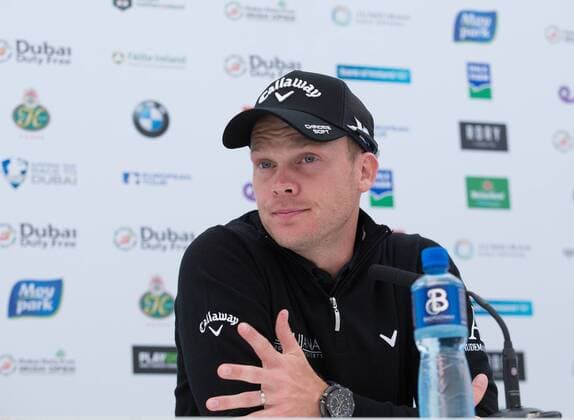 Golf, Irish Open, Pressekonferenz 17.05.2016. The K Club, Straffan, Co. Kildare, Ireland. Dubai Duty Free Irish Open Golf Championship Practice. Danny Willett 2016 Masters Champion during Tuesday s press interview. xPeterxFitzpatrickx  ActionPlus11738140