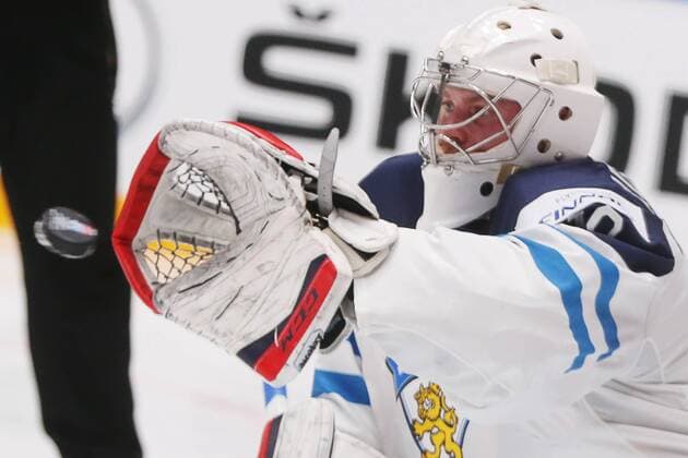 Eishockey, WM, Finnland - Kanada Finland s goalie Mikko Koskinen in the 2016 IIHF World Championship WM Weltmeisterschaft Preliminary Round Group B Ice hockey Eishockey match against Canada at Yubileyny Sports Palace in St. Petersburg, Russia, May 17, 2016. Sergei Savostyanov TASS  TS023738