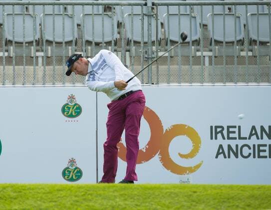18.05.2016. The K Club, Straffan, Co. Kildare, Ireland. Dubai Duty Free Irish Open Golf Championship Pro-AM. Mikko Illonen teeing off on the 1st tee during the Pro-Am. xPeterxFitzpatrickx  ActionPlus11738281