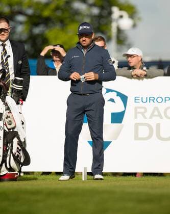 18.05.2016. The K Club, Straffan, Co. Kildare, Ireland. Dubai Duty Free Irish Open Golf Championship Pro-AM. Graeme McDowell on the 10th tee during the Pro-Am on Wednesday. xPeterxFitzpatrickx  ActionPlus11738285