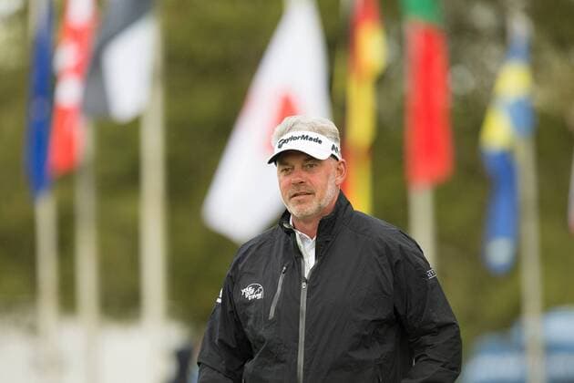18.05.2016. The K Club, Straffan, Co. Kildare, Ireland. Dubai Duty Free Irish Open Golf Championship Pro-AM. Darren Clarke on the practice green. xPeterxFitzpatrickx  ActionPlus11738304
