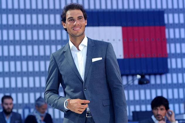 Rafael Nadal (ESP) Gregory Van Der Wiel (NED) TENNIS : Nadal vs Van Der Wiel - Tommy Hilfiger - 18 05 16 TennisMagazine Panoramic 