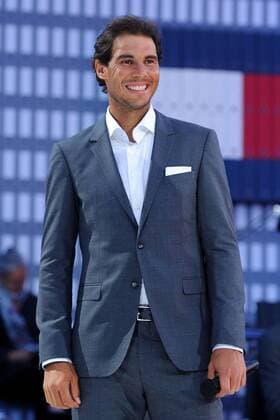 Rafael Nadal (ESP) Gregory Van Der Wiel (NED) TENNIS : Nadal vs Van Der Wiel - Tommy Hilfiger - 18 05 16 TennisMagazine Panoramic 