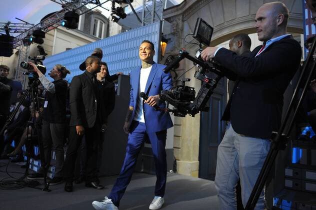 Rafael Nadal (ESP) Gregory Van Der Wiel (NED) TENNIS : Nadal vs Van Der Wiel - Tommy Hilfiger - 18 05 16 TennisMagazine Panoramic 