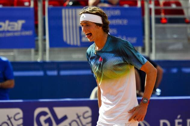 Alexander Zverev TENNIS : Open de Nice Cote d Azur - ATP Tennis Herren - 19 05 2016 NorbertScanella Panoramic 