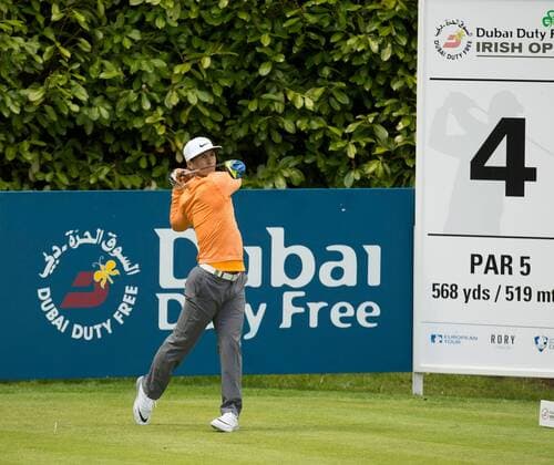 19.05.2016. The K Club, Straffan, Co. Kildare, Ireland. Dubai Duty Free Irish Open Golf Championship, round 1. ThrobÃ¶rn Olesen teeing off on the 4th hole. xPeterxFitzpatrickx  ActionPlus11738882