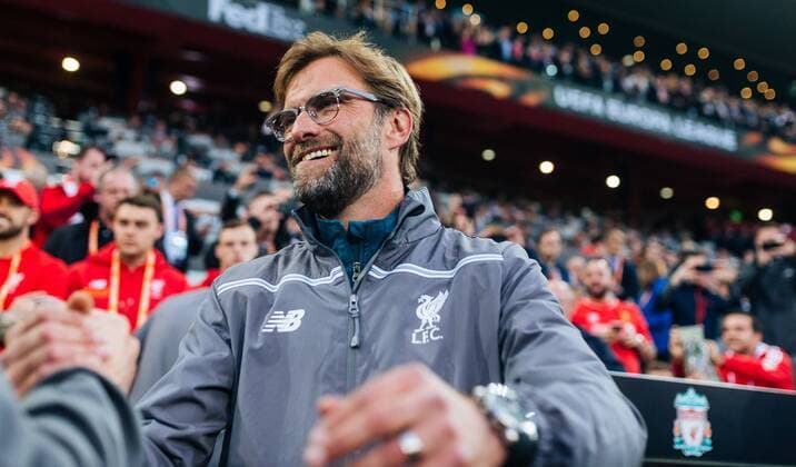 18.05.2016, St. Jakob Park, Basel, SUI, UEFA EL, FC Liverpool vs Sevilla FC, Finale, im Bild Trainer Juergen Klopp (FC Liverpool) Trainer Juergen Klopp (FC Liverpool) during the Final Match of the UEFA Europaleague between FC Liverpool and Sevilla FC at the St. Jakob Park in Basel, Switzerland on 2016 05 18. Basel  EX_JFK  