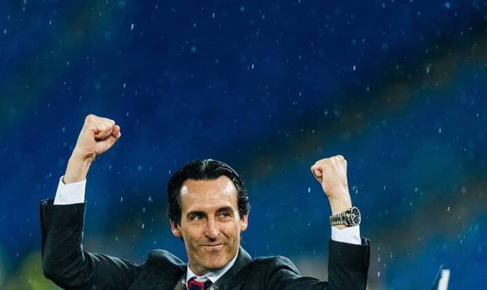 18.05.2016, St. Jakob Park, Basel, SUI, UEFA EL, FC Liverpool vs Sevilla FC, Finale, im Bild Jubel von Trainer Unai Emery (FC Sevilla) Trainer Unai Emery (FC Sevilla) celebrates during the Final Match of the UEFA Europaleague between FC Liverpool and Sevilla FC at the St. Jakob Park in Basel, Switzerland on 2016 05 18. Basel  EX_JFK  