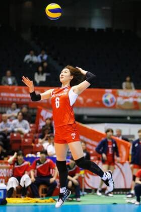 Youn-Joo Hwang (KOR), MAY 20, 2016 - Volleyball : Women s Volleyball World Final Qualification for the Rio de Janeiro Olympics 2016 match between South Korea 3-1 Peru at Tokyo Metropolitan Gymnasium, Tokyo, Japan. Noxthirdxpartyxsales  (ipha021956)