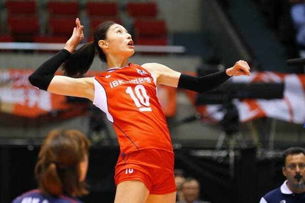 Yeon-Koung Kim (KOR), MAY 20, 2016 - Volleyball : Women s Volleyball World Final Qualification for the Rio de Janeiro Olympics 2016 match between South Korea 3-1 Peru at Tokyo Metropolitan Gymnasium, Tokyo, Japan. Noxthirdxpartyxsales  (ipha021967)
