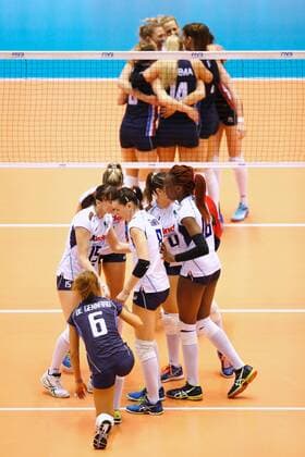 Netherlands team group Mannschaftsbild Totale (NED), Italy team group (ITA), MAY 20, 2016 - Volleyball : Women s Volleyball World Final Qualification for the Rio de Janeiro Olympics 2016 match between Netherlands 3-0 Italy at Tokyo Metropolitan Gymnasium, Tokyo, Japan. Noxthirdxpartyxsales  (ipha022042)