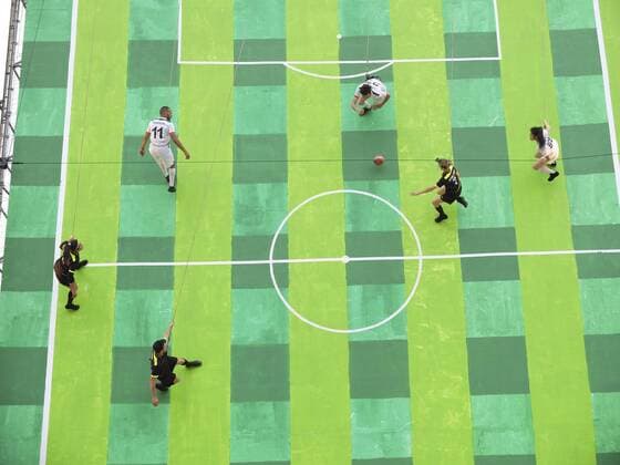 Veranstaltung zur bevorstehenden Fussball EM 2016 vor dem Rathaus - Hotel de Ville - in Paris, Frankreich - 20 05 2016 JBAutissier Panoramic 