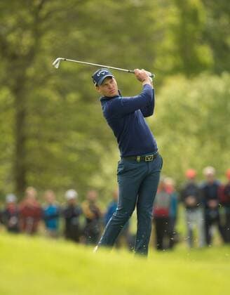 20.05.2016. The K Club, Straffan, Co. Kildare, Ireland. Dubai Duty Free Irish Open Golf Championship Round 2. Danny Willett on the 16th hole. xPeterxFitzpatrickx  ActionPlus11739037