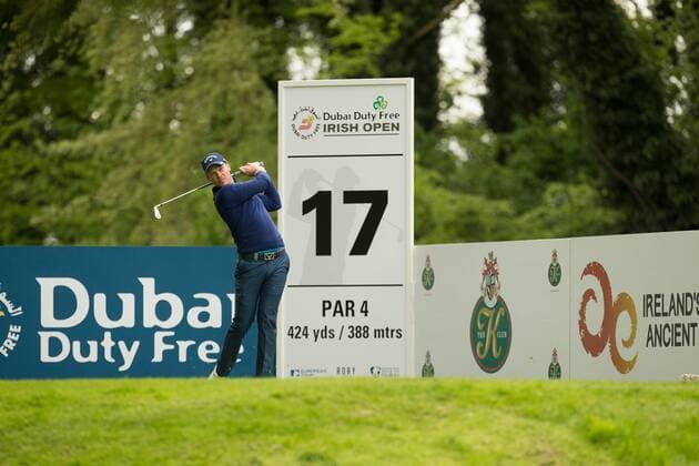 20.05.2016. The K Club, Straffan, Co. Kildare, Ireland. Dubai Duty Free Irish Open Golf Championship Round 2. Danny Willett teeing off on the 17th hole. xPeterxFitzpatrickx  ActionPlus11739040