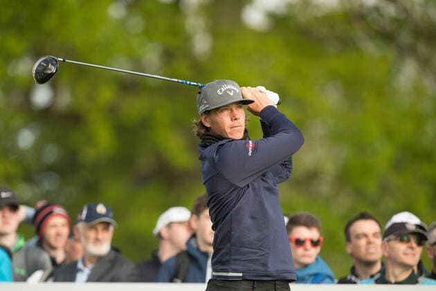 Kristo20.05.2016. The K Club, Straffan, Co. Kildare, Ireland. Dubai Duty Free Irish Open Golf Championship Round 2. Kristoffer Broberg teeing off on the 10th tee. xPeterxFitzpatrickx  ActionPlus11739014