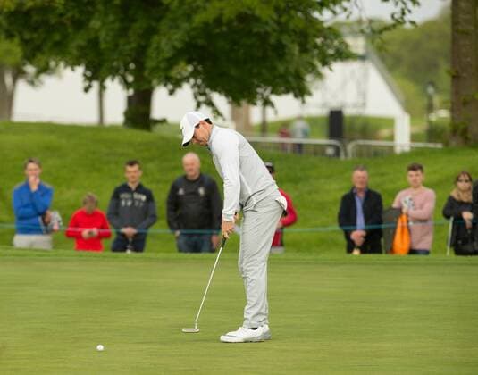 20.05.2016. The K Club, Straffan, Co. Kildare, Ireland. Dubai Duty Free Irish Open Golf Championship Round 2. Rory Mcilroy putting on the 11th green. xPeterxFitzpatrickx  ActionPlus11739026