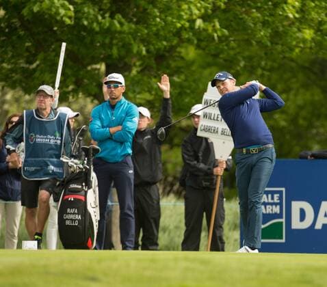 20.05.2016. The K Club, Straffan, Co. Kildare, Ireland. Dubai Duty Free Irish Open Golf Championship Round 2. Danny Willett teeing off on the 15th hole. xPeterxFitzpatrickx  ActionPlus11739035