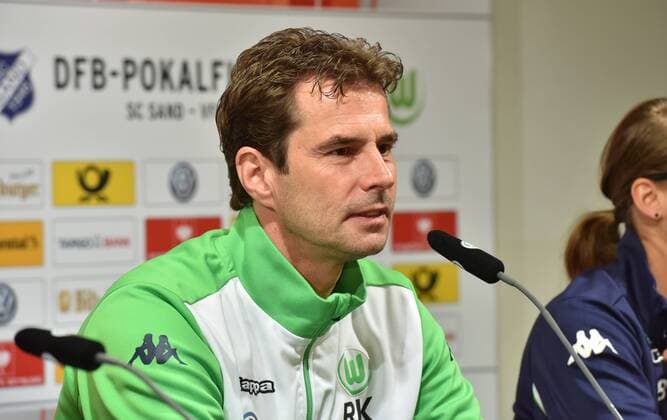Trainer Ralf Kellermann vom VFL Wolfsburg am 20.05.2016 in Köln bei der Pressekonferenz zum DFB Pokalfinale der Frauen zwischen SC Sand und Vfl Wolfsburg das am 21.05.2016 in Kölner Rheinenergie Stadion stattfindet.